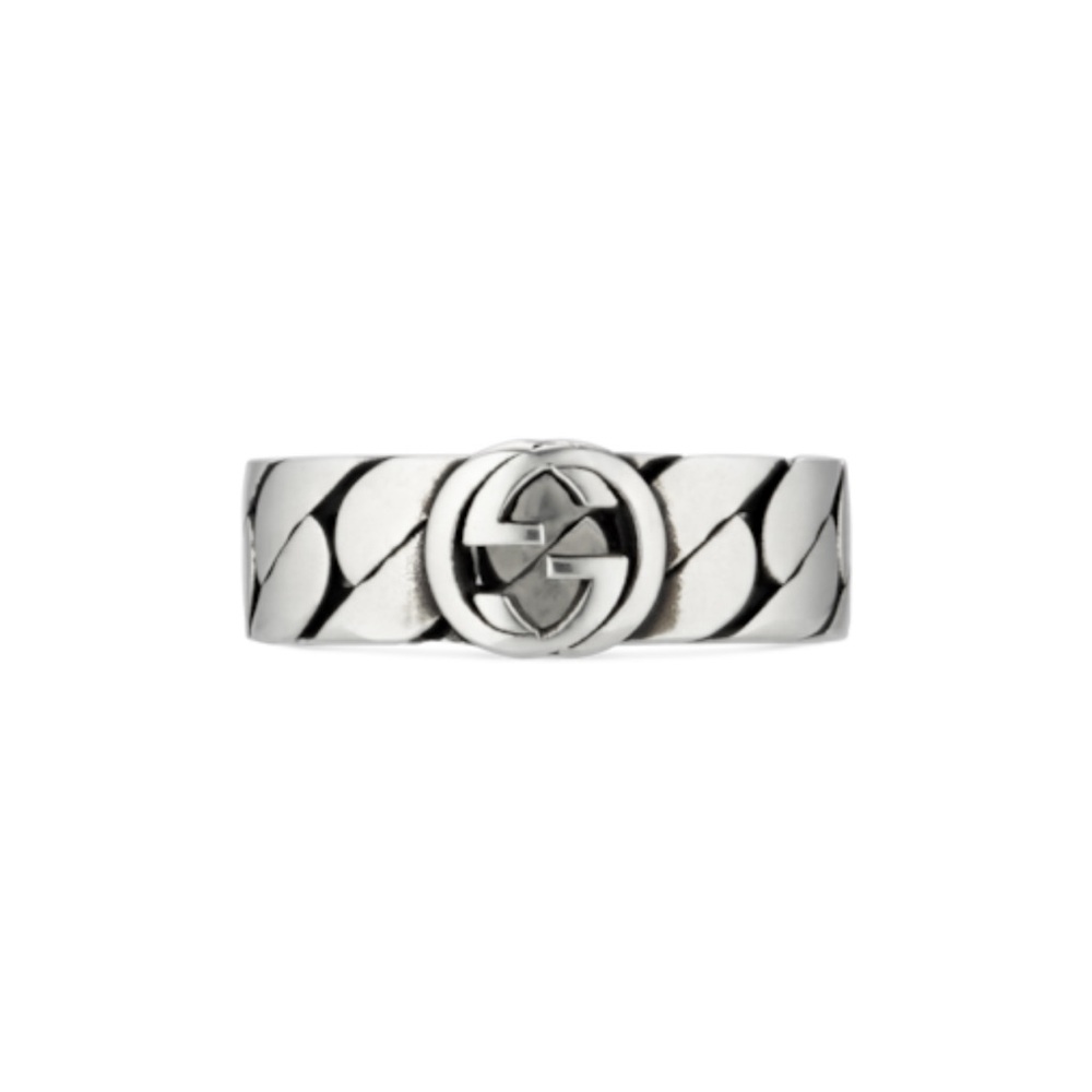 GUCCI : Wide ring with Interlocking G
